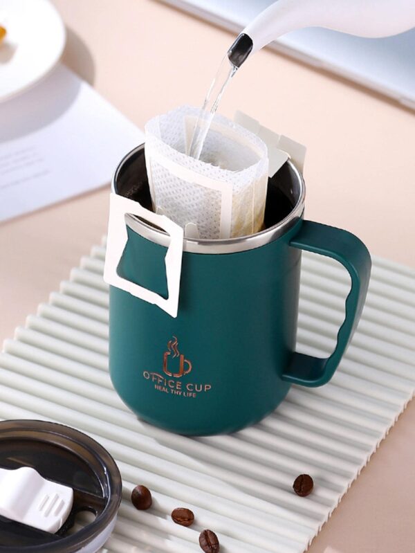 1pc Stainless Steel Coffee Mug, Modern Water Mug For Office, School